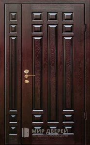 Дверь стальная двухстворчатая №3 внешняя - фото