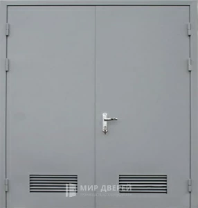 Двупольная дверь в котельную №5 внешняя - фото