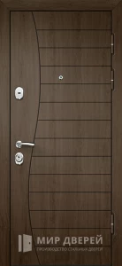 Дверь входная темный дуб №2 внешняя - фото