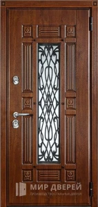 Дверь парадная металлическая №391 внешняя - фото