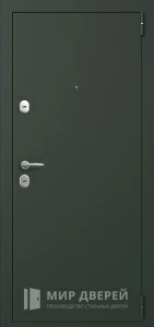 Входная дверь с зеркальной вставкой №77 внешняя - фото