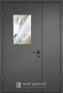 Дверь подъездная с окном №15 внутренняя - фото