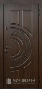 Стальная наружная дверь для загородного дома №10 внешняя - фото