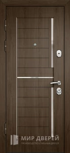 Железная дверь тёмных оттенков №8 внутренняя - фото