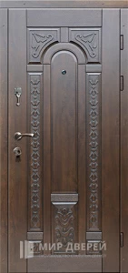 Дверь из массива дуба входная №1 внешняя - фото