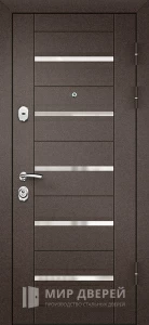 Современная металлическая входная дверь со стильным дизайном №29 внешняя - фото