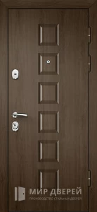 Дверь входная с накладками из шпона №26 внешняя - фото