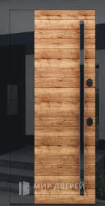 Квартирная дверь с необычным дизайном №30 внутренняя - фото