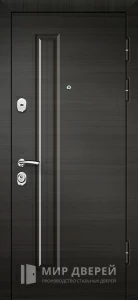 Тёмная уличная входная дверь №4 внешняя - фото