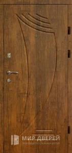 Входная дверь с терморазрывом и зеркалом №4 внешняя - фото