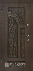 Железная дверь входная МДФ №301 внутренняя - фото
