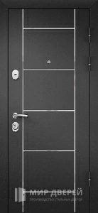 Дверь внешняя стальная с зеркалом сандал внутри №27 внешняя - фото