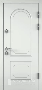 Дверь входная стальная с зеркалом №45 внешняя - фото